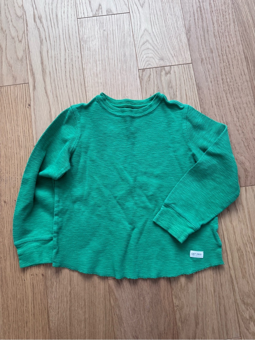 GAP Bright Green Long-Sleeve Knit Top for Kids